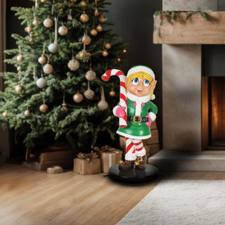 Elf Girl with Candy Cane