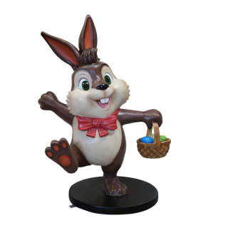 Easter Bunny With Baskets Of Eggs