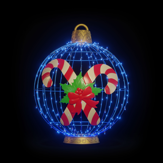 Christmas Ball Candy Cane