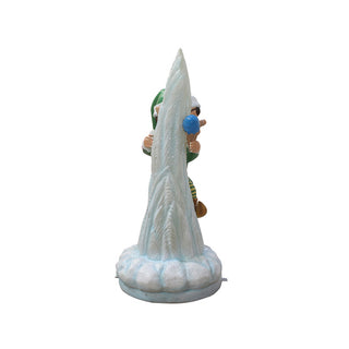 Santa Elf On Icicle (Green elf)