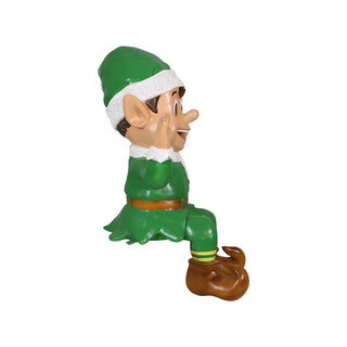Sitting Santa Elf (green)
