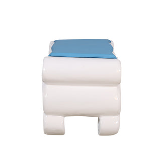 Santa Footrest (Blue/white)