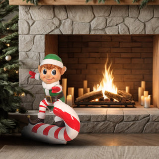 Elf on Candy Cane