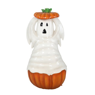 GHOST HIDING IN PUMPKIN