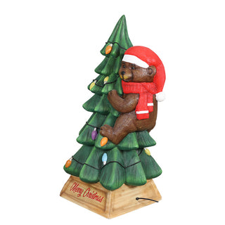 Bear On A Christmas Tree