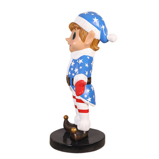 ELF BOY STANDING (US FLAG)