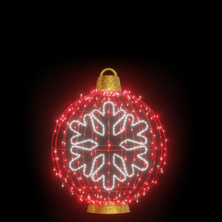 Christmas Ball "snowflake" (red)