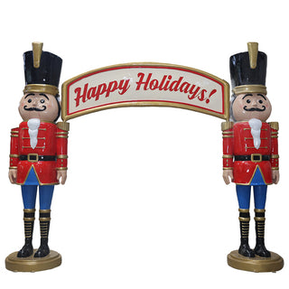 NUTCRACKER ARCHWAY "HAPPY HOLIDAYS"