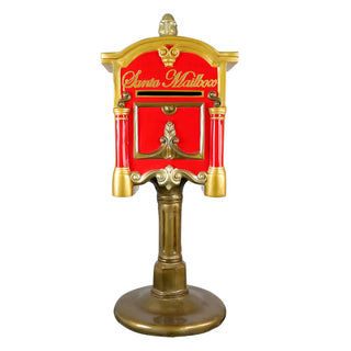 Santa Mailbox (gold Red)