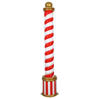 Candy Cane Pillar (white Red)