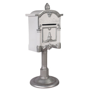 Santa Mailbox (White/silver)