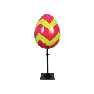 Easter Egg 60 cm w/Metal Plate (Stripe C)