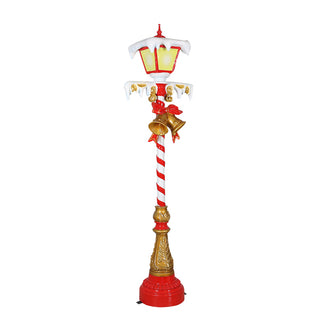 LAMP POST WITH LIGHTS 7FT. (RED)