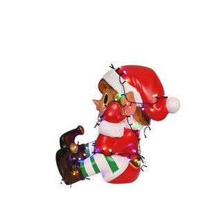 ELF BOY PLAYING LIGHTS (RED)