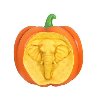 ELEPHANT CARVED PUMPKIN