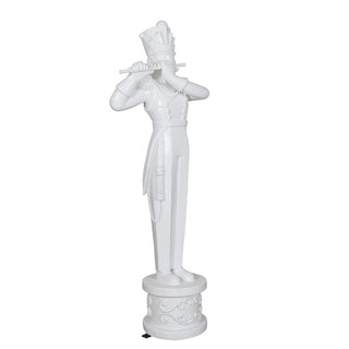 Soldier Playing Flute (Metallic white)